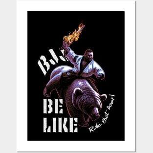 BJJ Riding the Bear Posters and Art